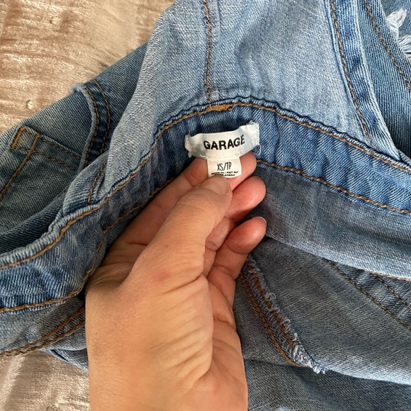 Overall jean shorts - Picture 6 of 6